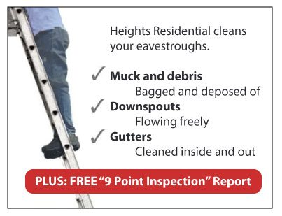 gutter cleaning 9-point inspection