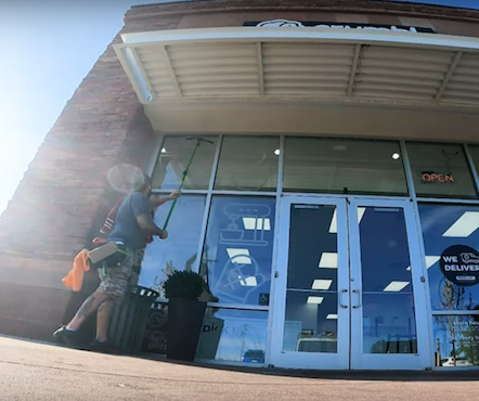 Storefront Window Cleaning in Edmonton